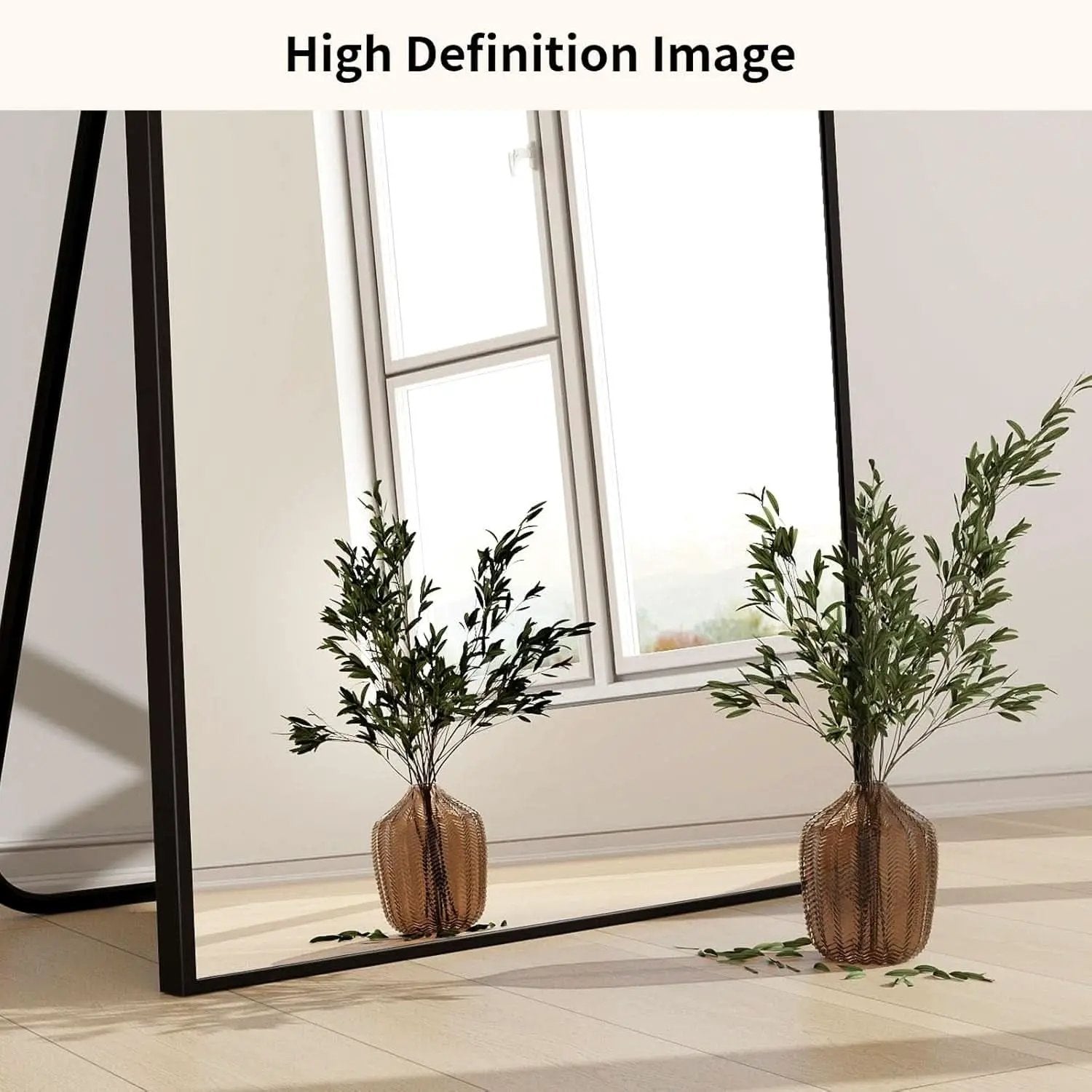 Full Length Mirror With Stand 34x76 Aluminum Frame from PriceLows™