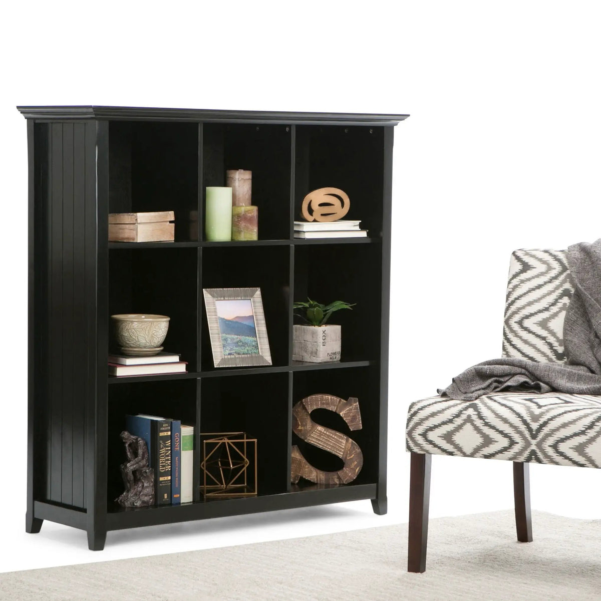 Acadian Cube Storage | Handcrafted Solid Wood | Twelve Large Cubbies | 57 Inch Width