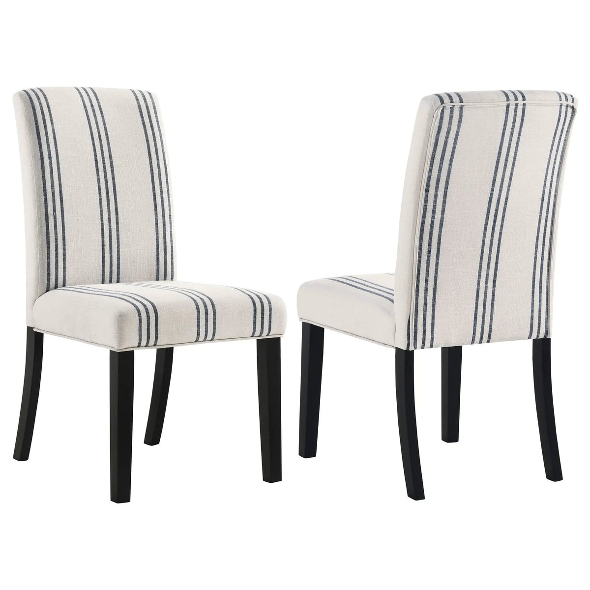 Herran Upholstered Dining Side Chair Beige (Set of 2) | 19.5 x 26 x 39.25 in | Rubberwood & Linen | Dining Room