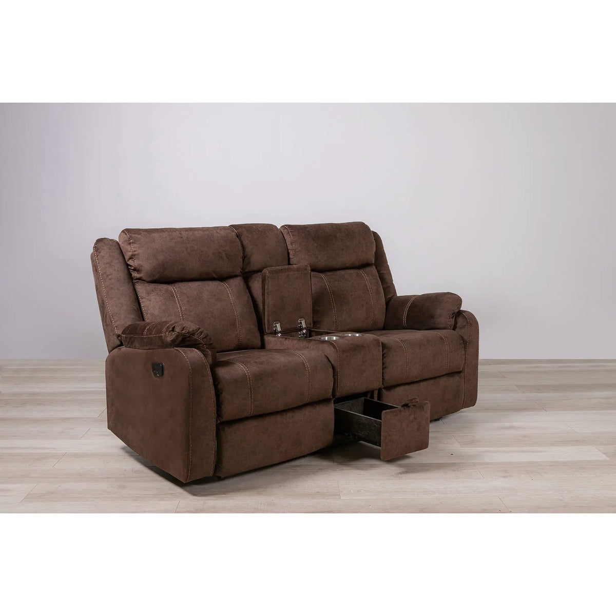 Sonet Domino Recliner Reclining Loveseat | 2 Pieces | Fabric | Living Room