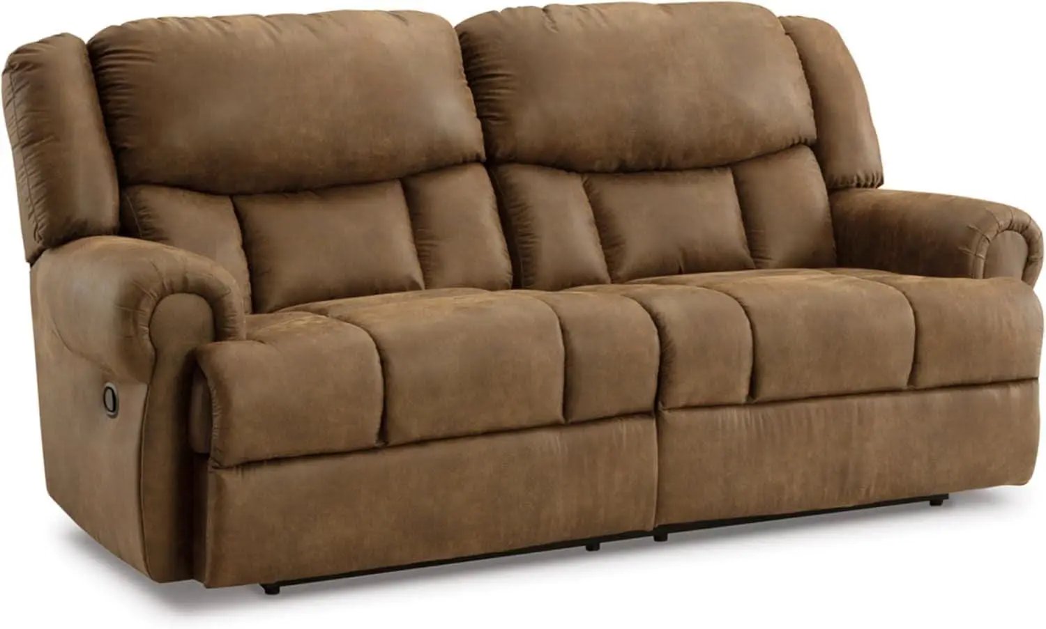 Boothbay Faux Leather 2 Seat Reclining Sofa Dark Brown from PriceLows™