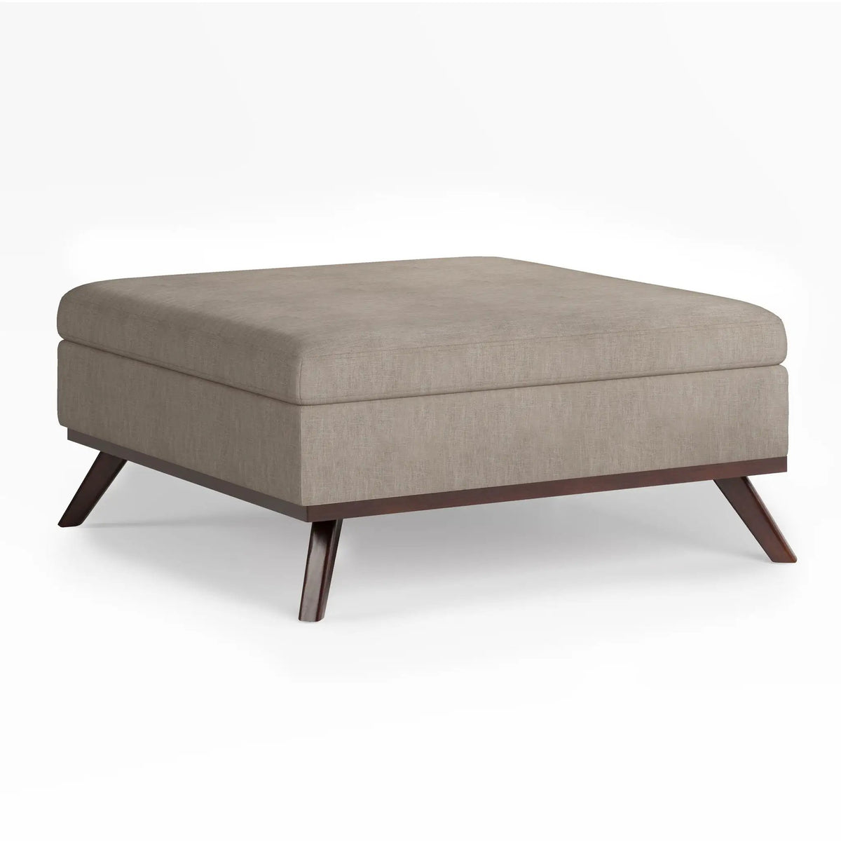 Owen Square Coffee Table Storage Ottoman | Hydraulic Lift-Up Lid | Multifunctional | 35.8 Inch Width