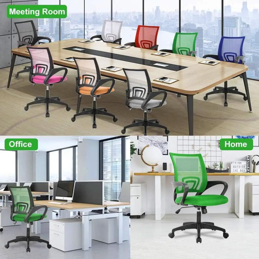 Ergonomic Green Mesh Office Chair With Lumbar Support from PriceLows™