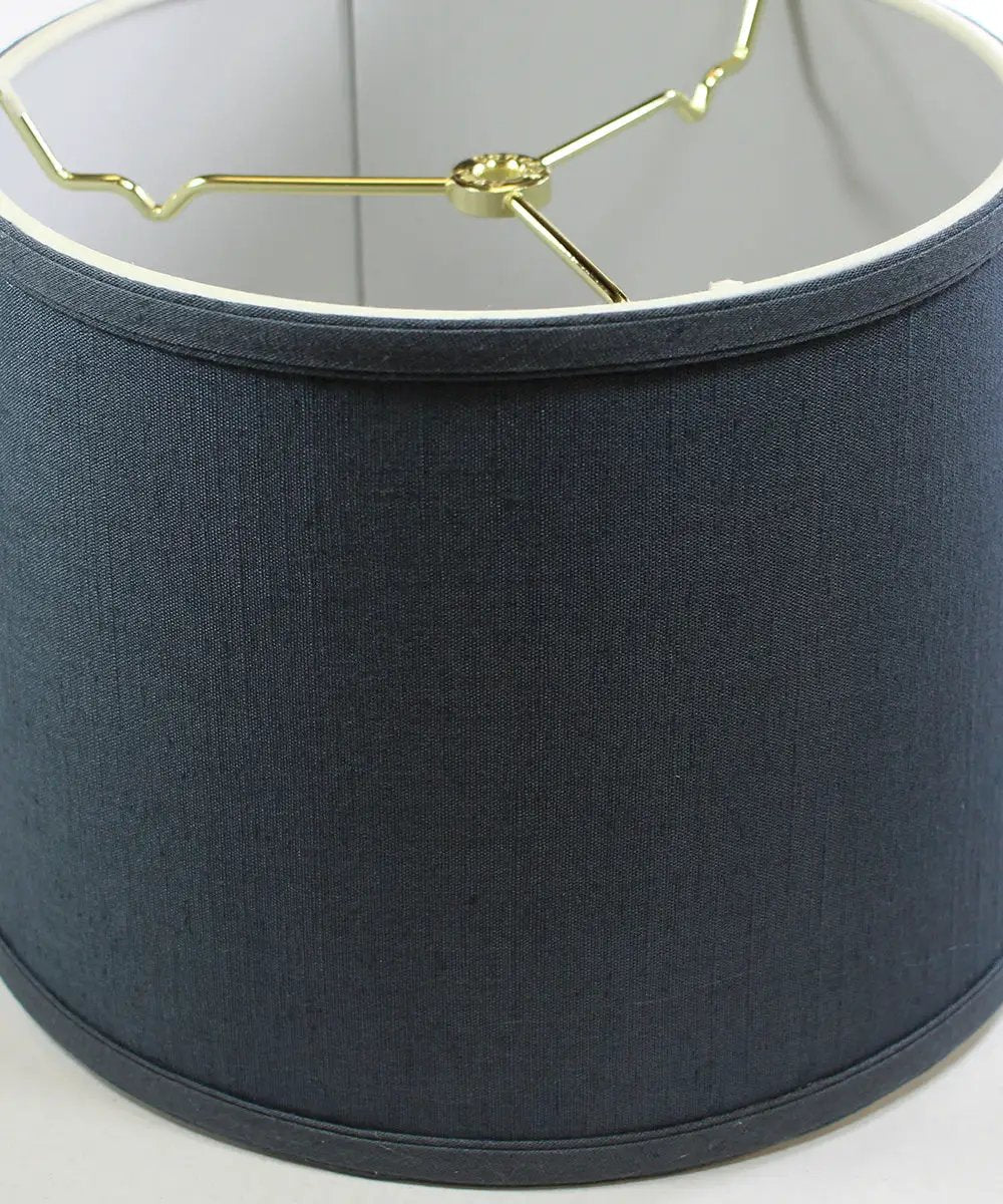 Drum Lamp Shade | 12X8 Inch Hardback | Textured Slate | Home Decor