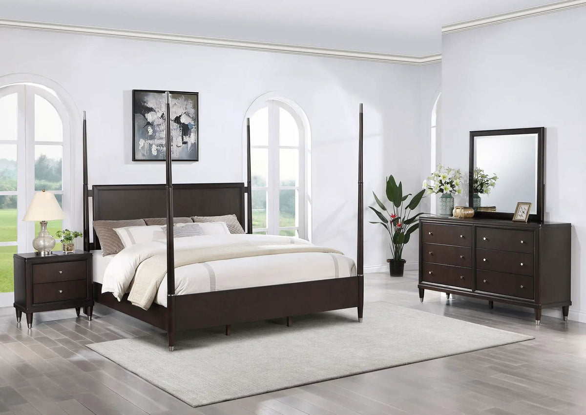 Emberlyn 4-piece Queen Bedroom Set | 4-Piece Set | Cedar | Brown