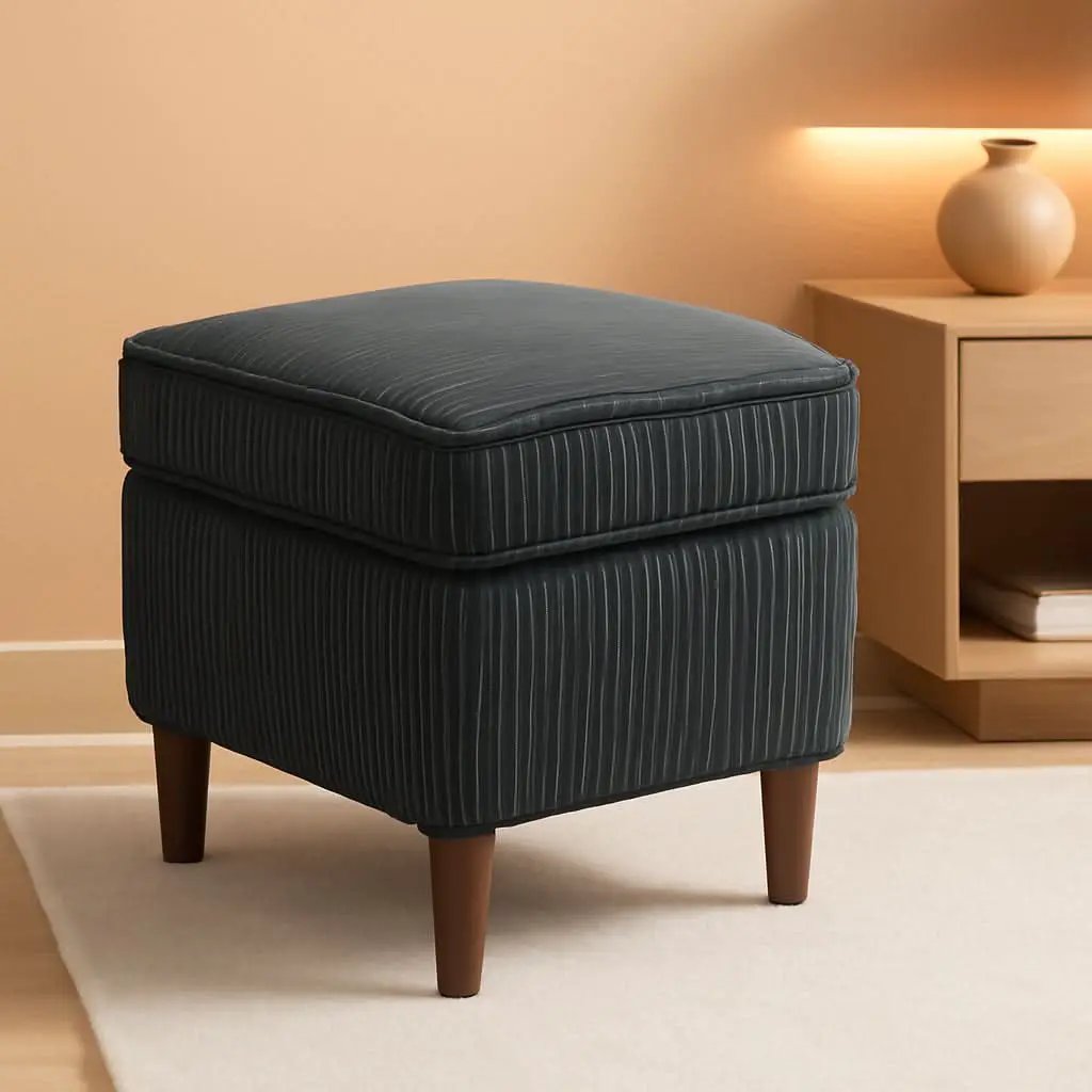Storage Ottoman With Adjustable Lid Footrest Charcoalgray from PriceLows™