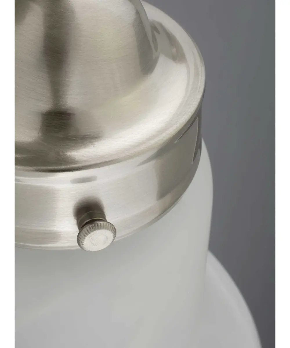 Bath Vanity Light | 3 Light | Brushed Nickel | Etched Alabaster Glass
