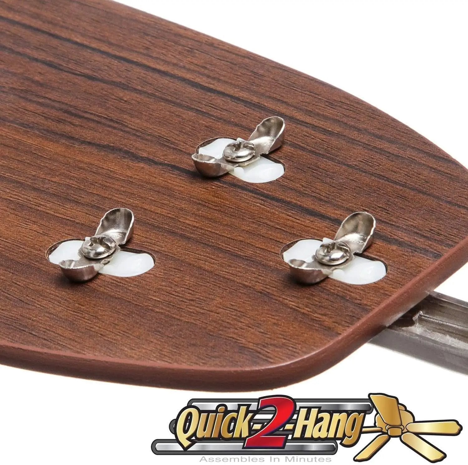 52 Inch Brushed Nickel LED Five Blade Ceiling Fan Light from PriceLows™