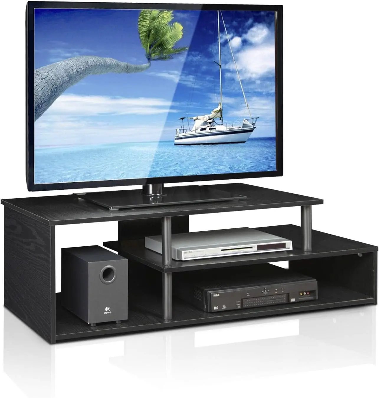 Econ Low Rise TV Stand Black For Small Spaces Living Room from PriceLows™