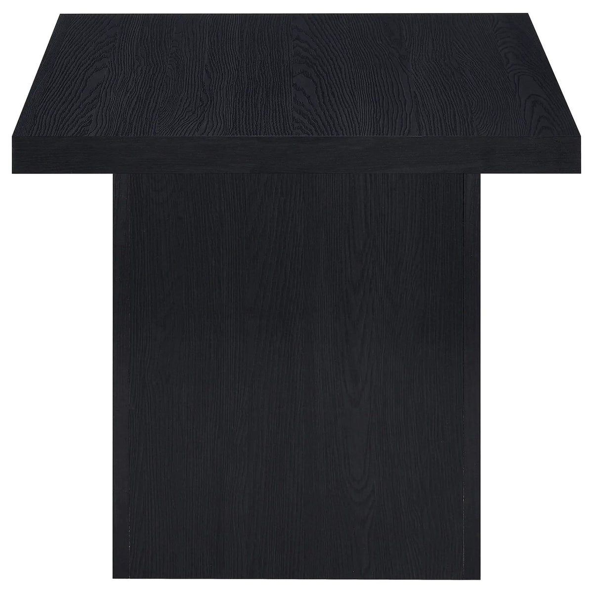Devar 2-piece Square Cocktail Coffee End Table Set | 2-Piece Set | Engineered Wood & Veneer | Black