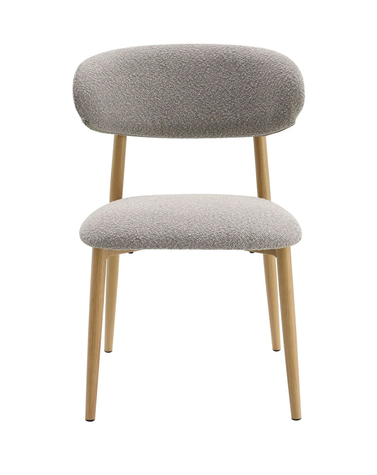 Kacey Boucle Side Chair (Set of 2) | 22 x 20 x 32 in | Boucle & Fabric | Gray