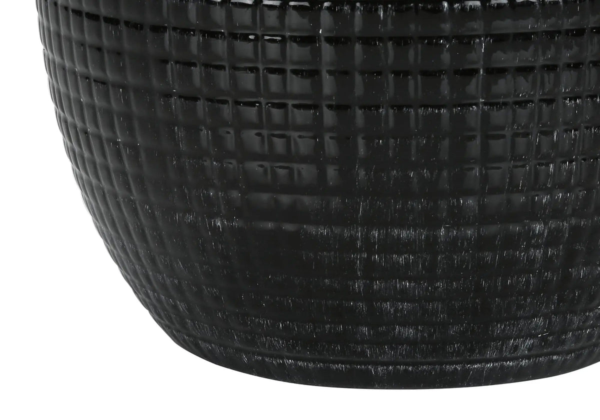 Lighting, Table Lamp, Ceramic, Contemporary Black / | 16 x 16 x 25.75 in | Linen & Ceramic | Cream