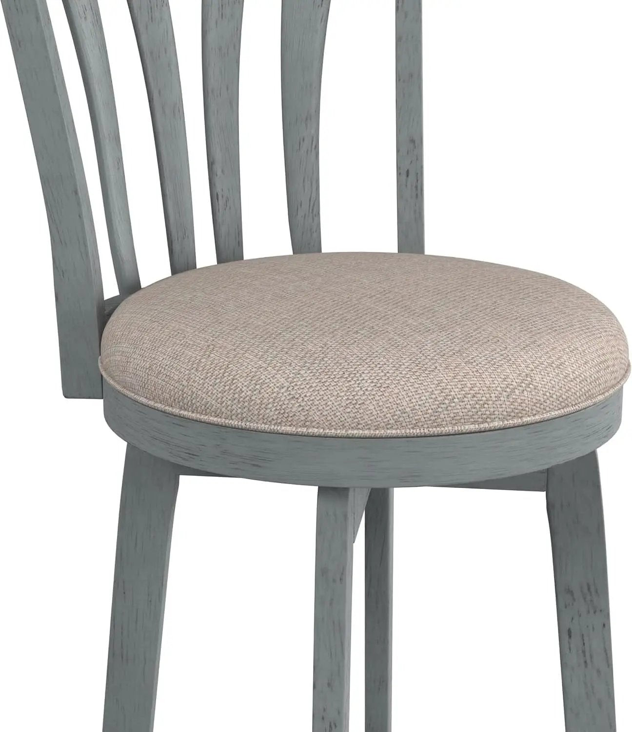 Bar Height Swivel Stool 30 Inch Blue Wire Brush Finish from PriceLows™
