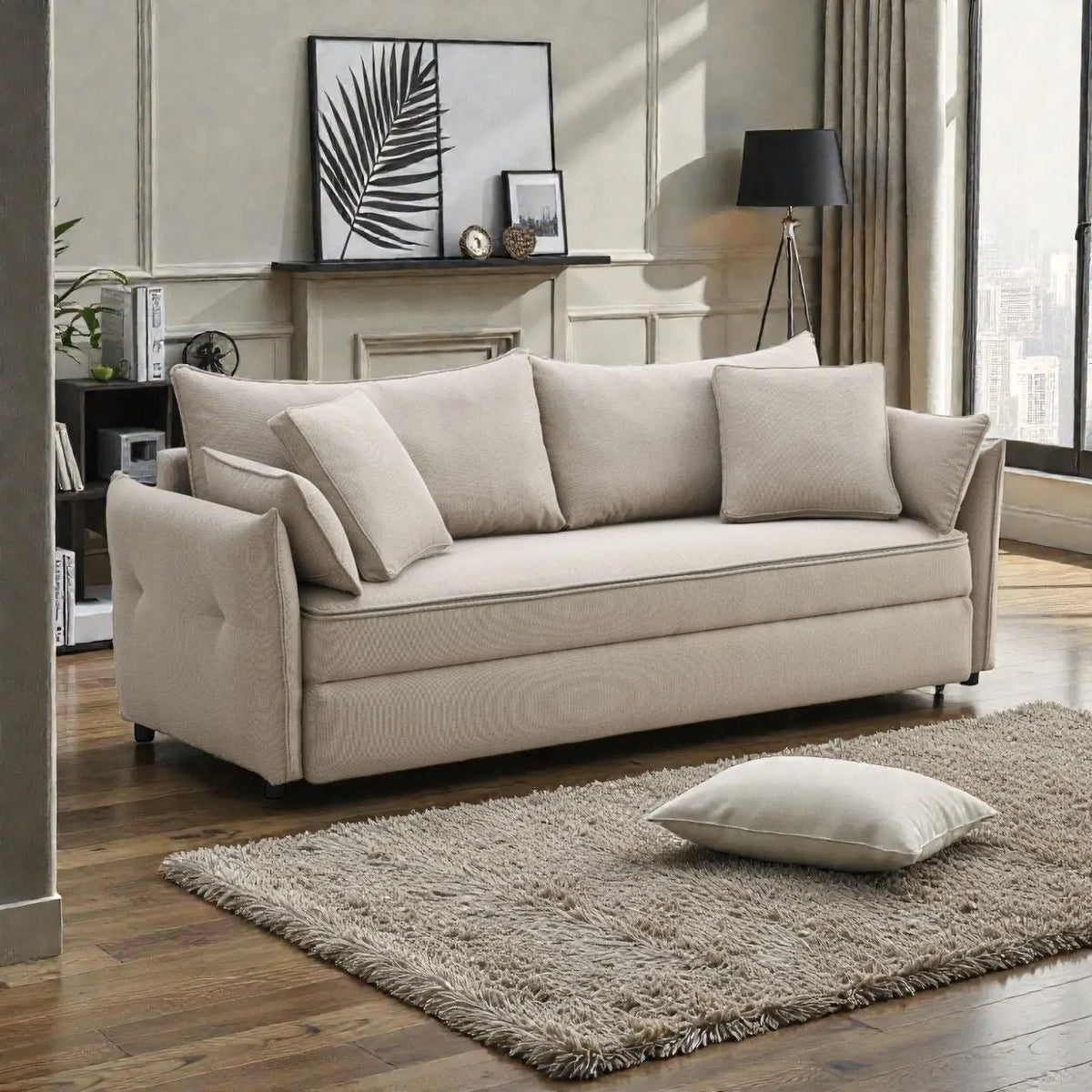 Irina Sleeper Sofa | Pull Out Sleep | Storage | Removable Back Cushions