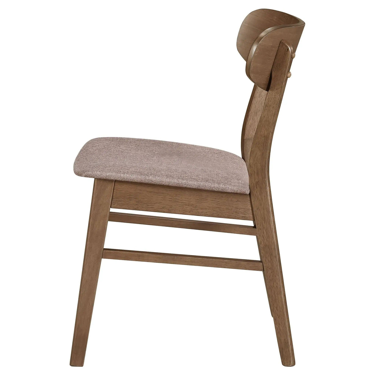Dortch Dining Side Chair Walnut and Brown (Set of 2) | 18.5 x 21.5 x 30.75 in | Walnut & Wood | Dining Room