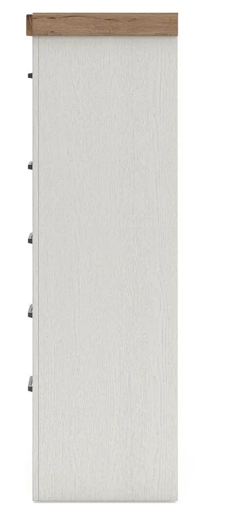Five Drawer Chest | Farmhouse Style | White Oak Finish