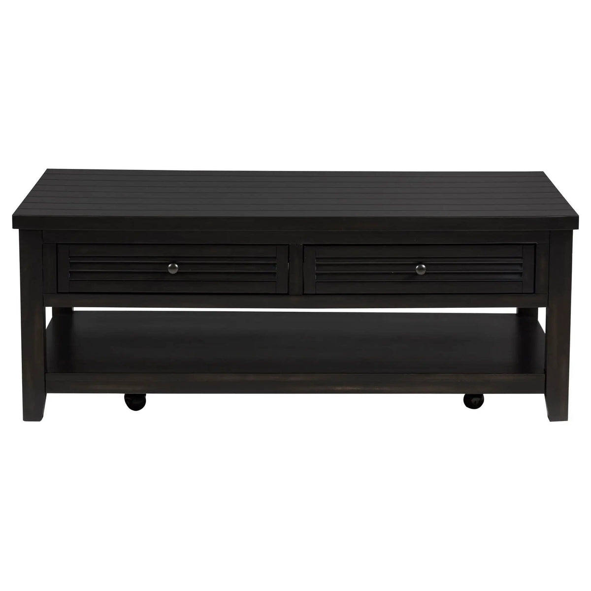 Concord 2-drawer Rectangular Coffee Table Distressed Java | 48 x 28.25 x 18.25 in | Solid Wood & Veneer | Living Room
