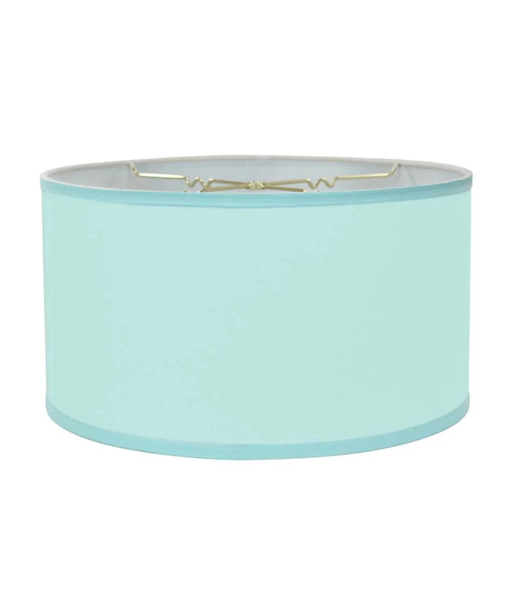 Drum Lamp Shade | 14x14x7 Inches | Premium Linen | Island Paradise Blue