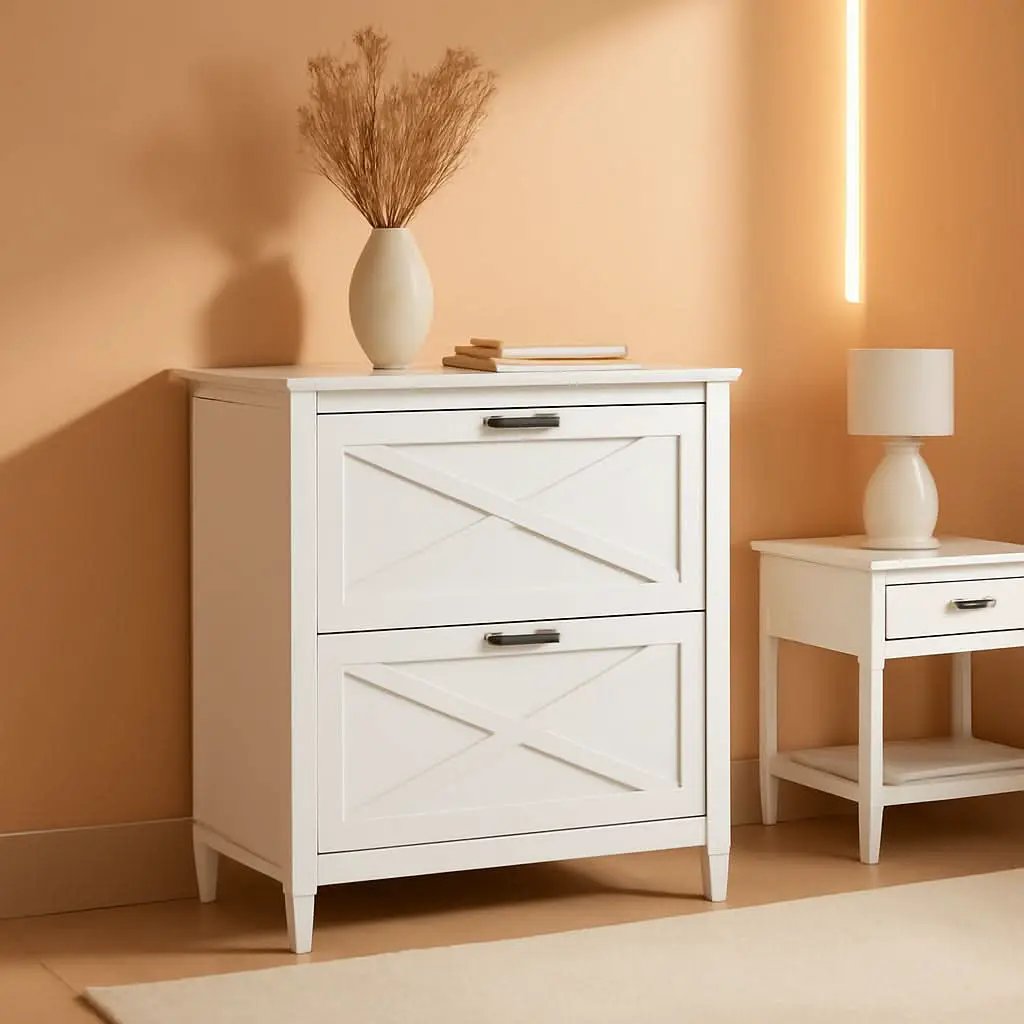 Key West Lateral File Cabinet 2 Drawer Modern Farmhouse from PriceLows™