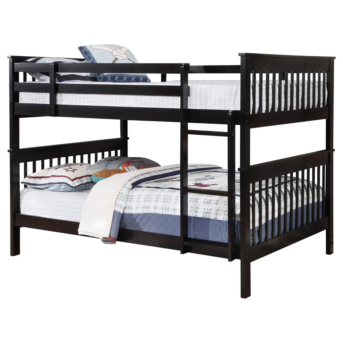 Chapman Wood Full Over Full Bunk Bed | 79.75 x 59.5 x 60.75 in | Wood | Black