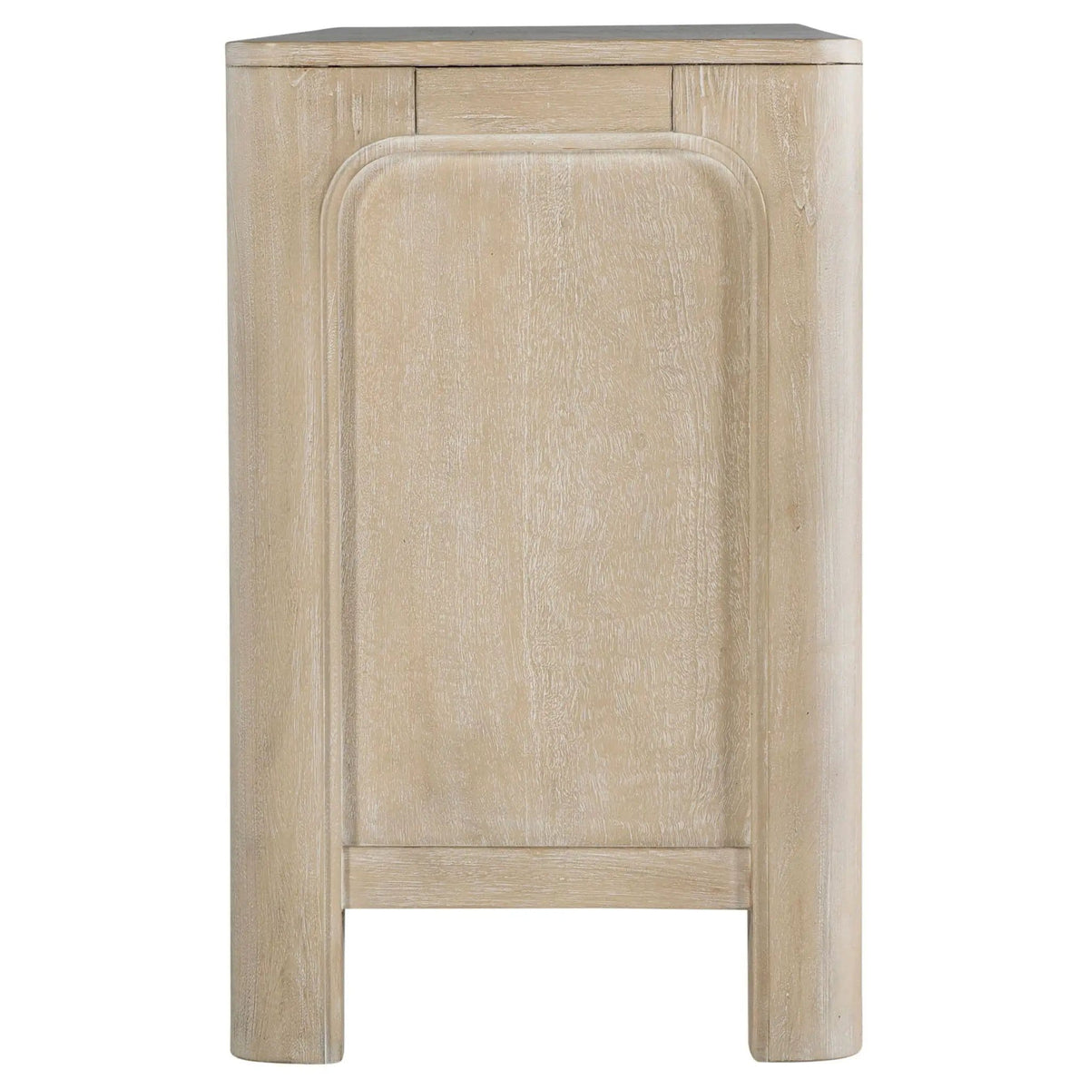 Solano 71-inch 2-door TV Stand Media Console Weathered Mango | 71 x 16.75 x 26.75 in | Engineered Wood & Glass | Living Room