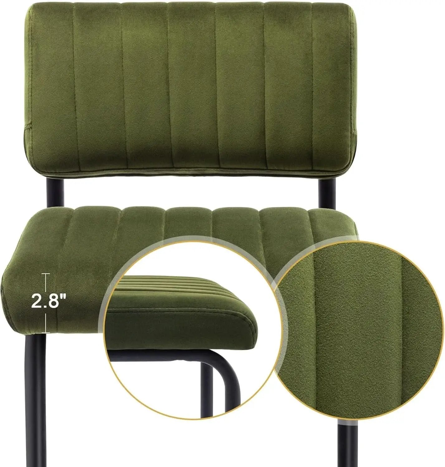30 Inch Velvet Tufted Bar Stools Set of 2 Kitchen Island from PriceLows™