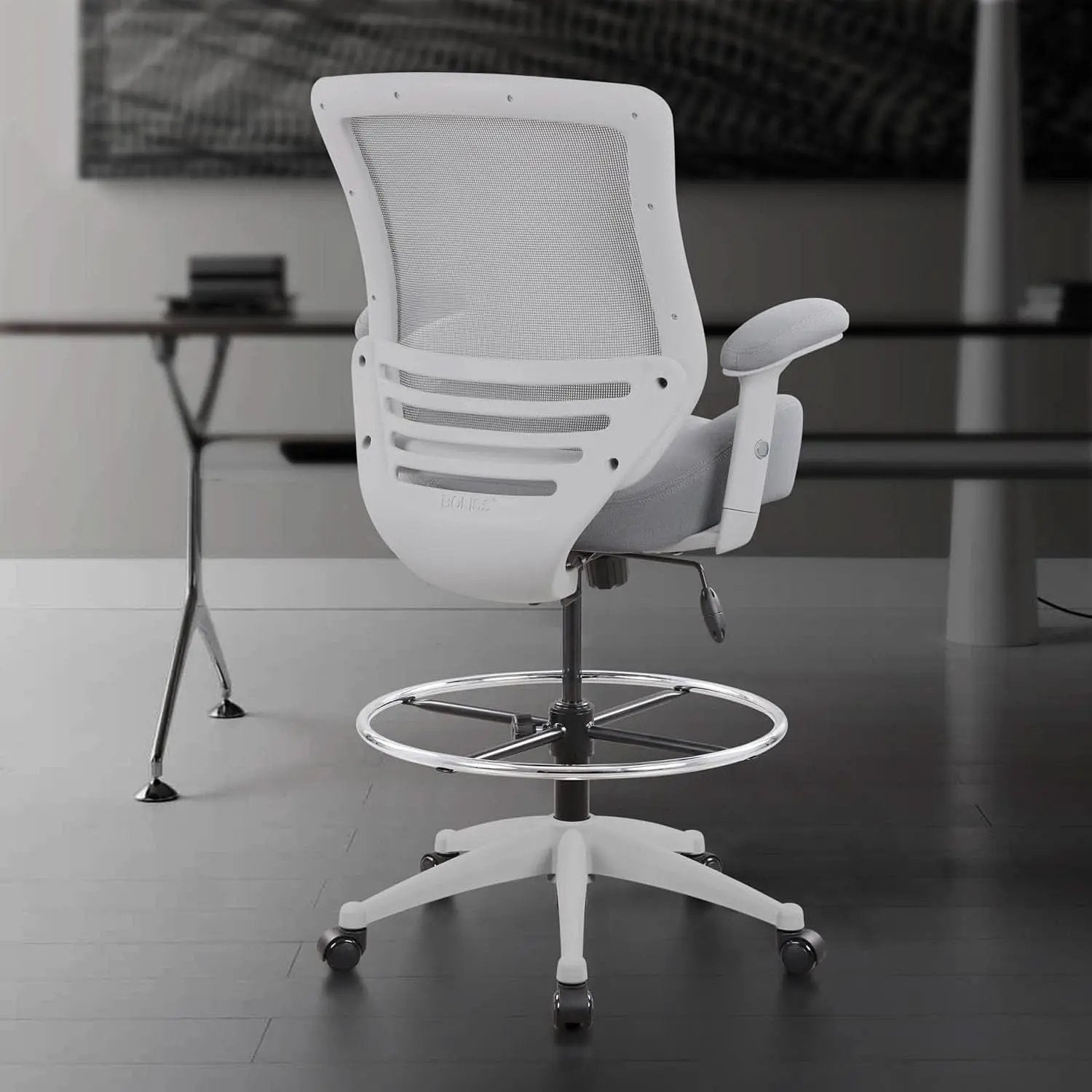 Ergonomic Drafting Chair 400Lb Capacity With Adjustable Foot Ring from PriceLows™
