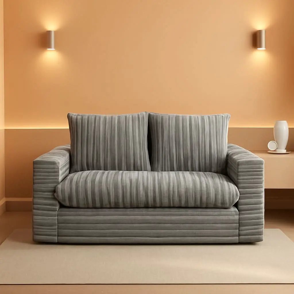 Dark Grey Interconvertible Sleeper Sofa Bed Cushions from PriceLows™