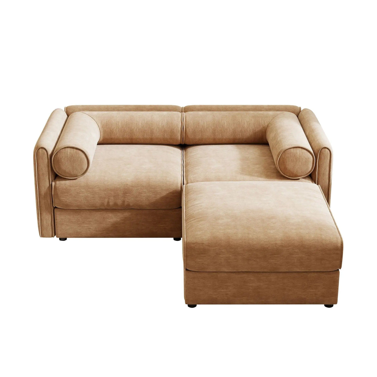 Contemporary Elegant Sofa With Storage And Ottoman 2 Piece Living Room Set | 2 Piece Living Room Set | Living Room Furniture | Living Room