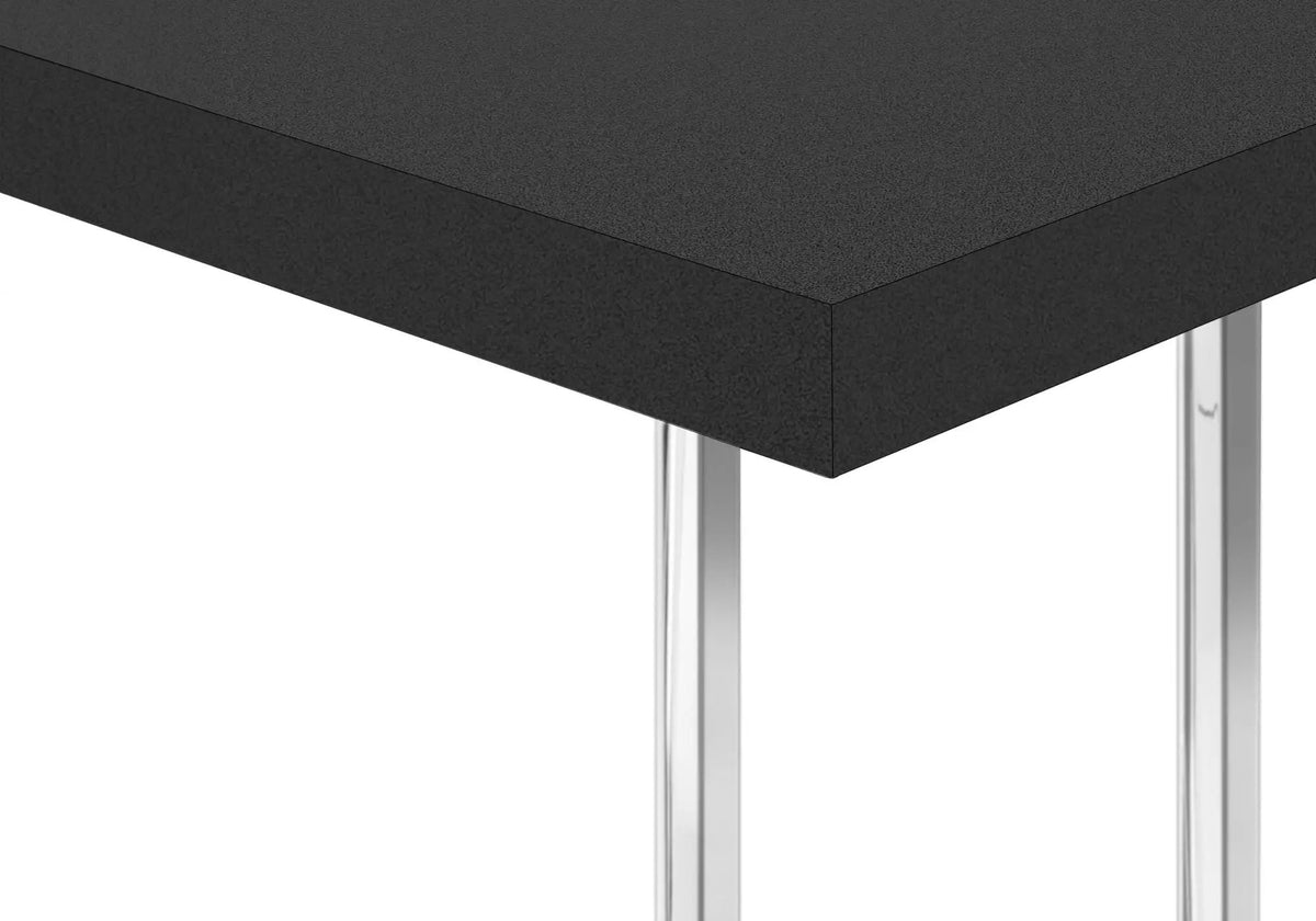C-Shaped Accent Table | Sturdy Metal Base | Thick Rectangular Top | Portable And Lightweight