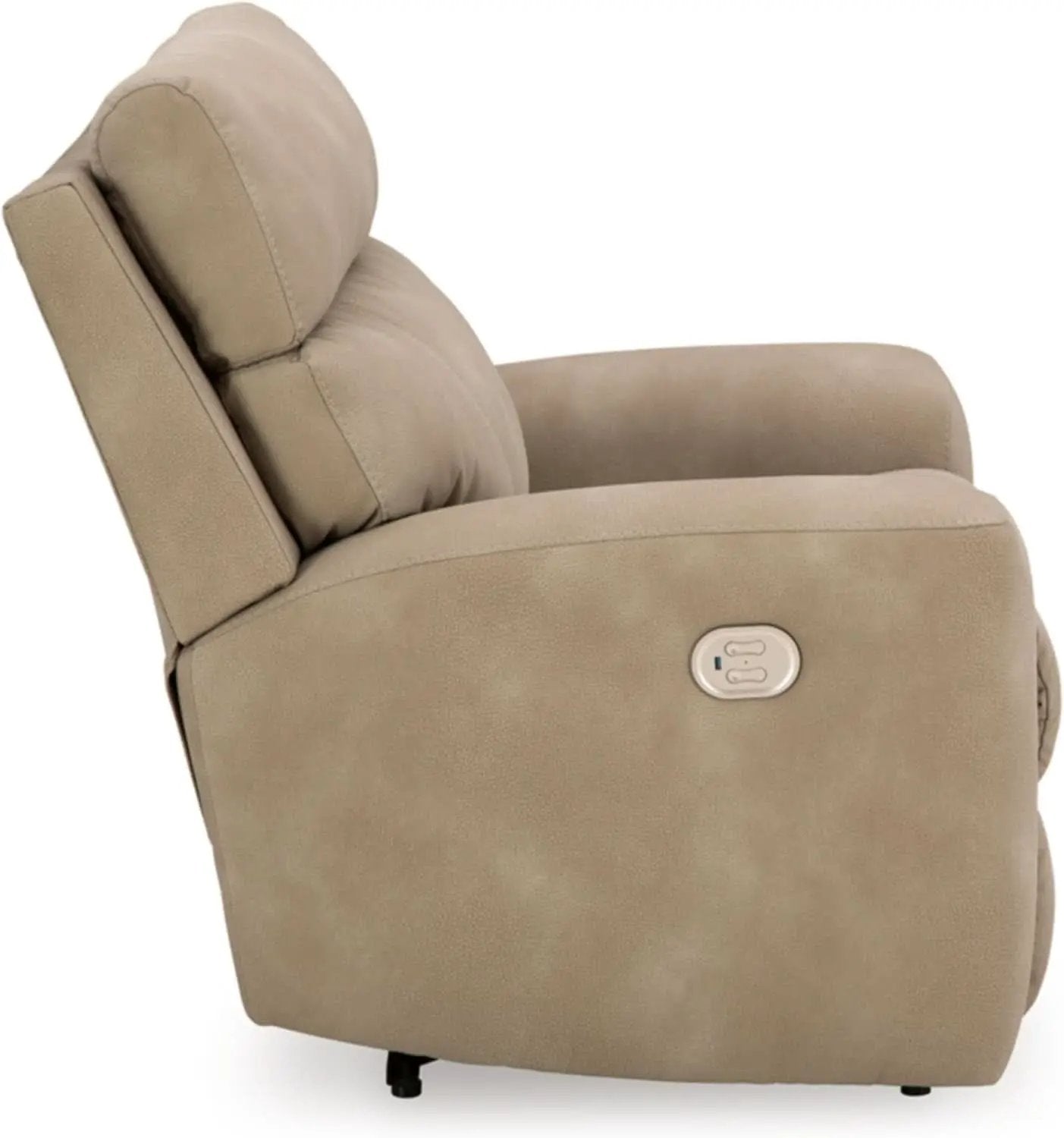 Wall Hugger Power Recliner Light Brown With USB Ports from PriceLows™