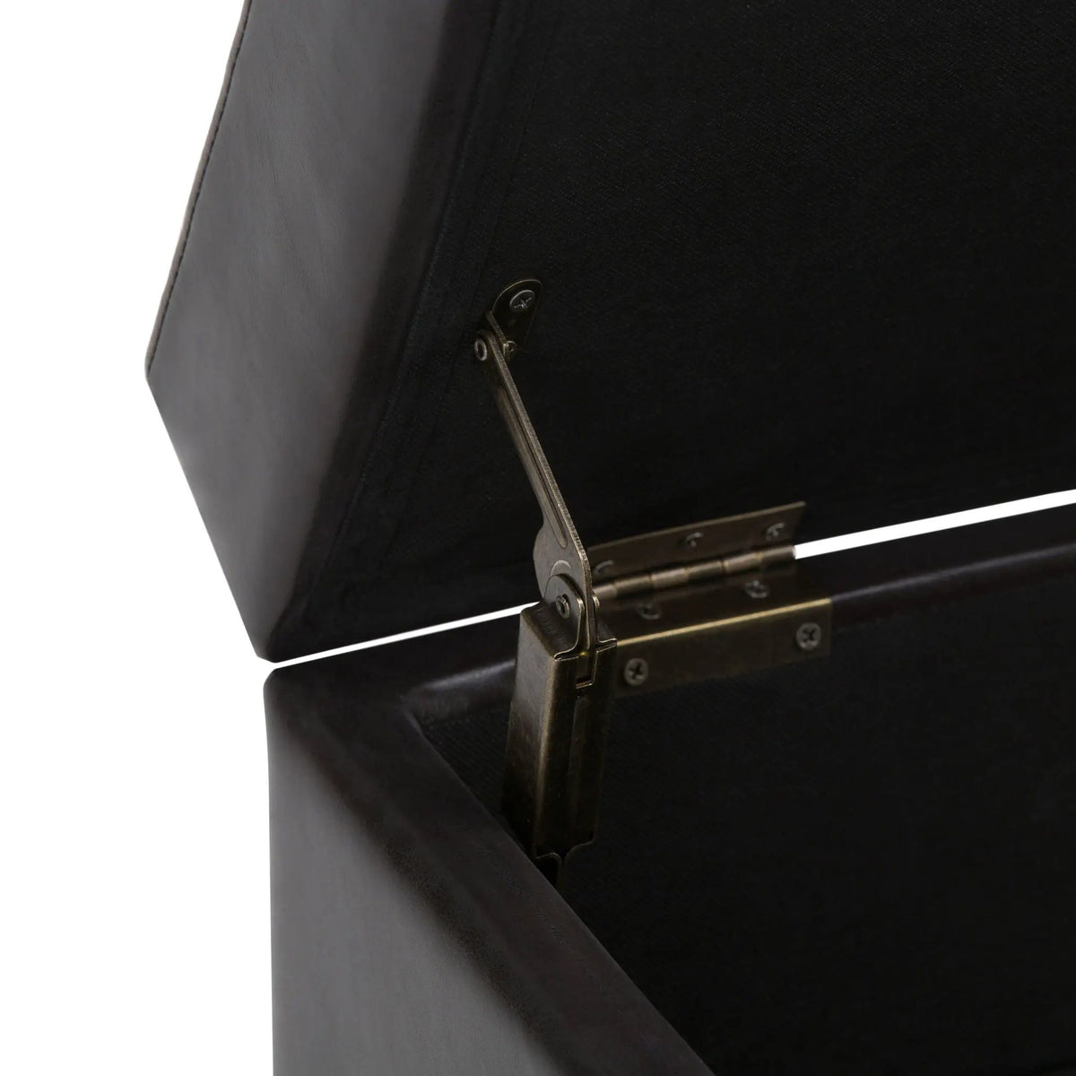 Oregon Contemporary Storage Ottoman Bench | Serving Tray | Lift Open Lid | Child Safety Hinge