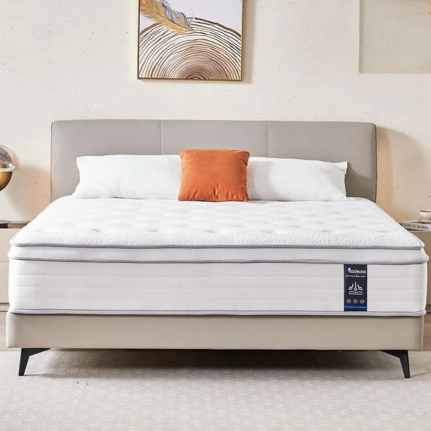 Queen Twelve Inch Hybrid Memory Foam Mattress Boxed Premium from PriceLows™
