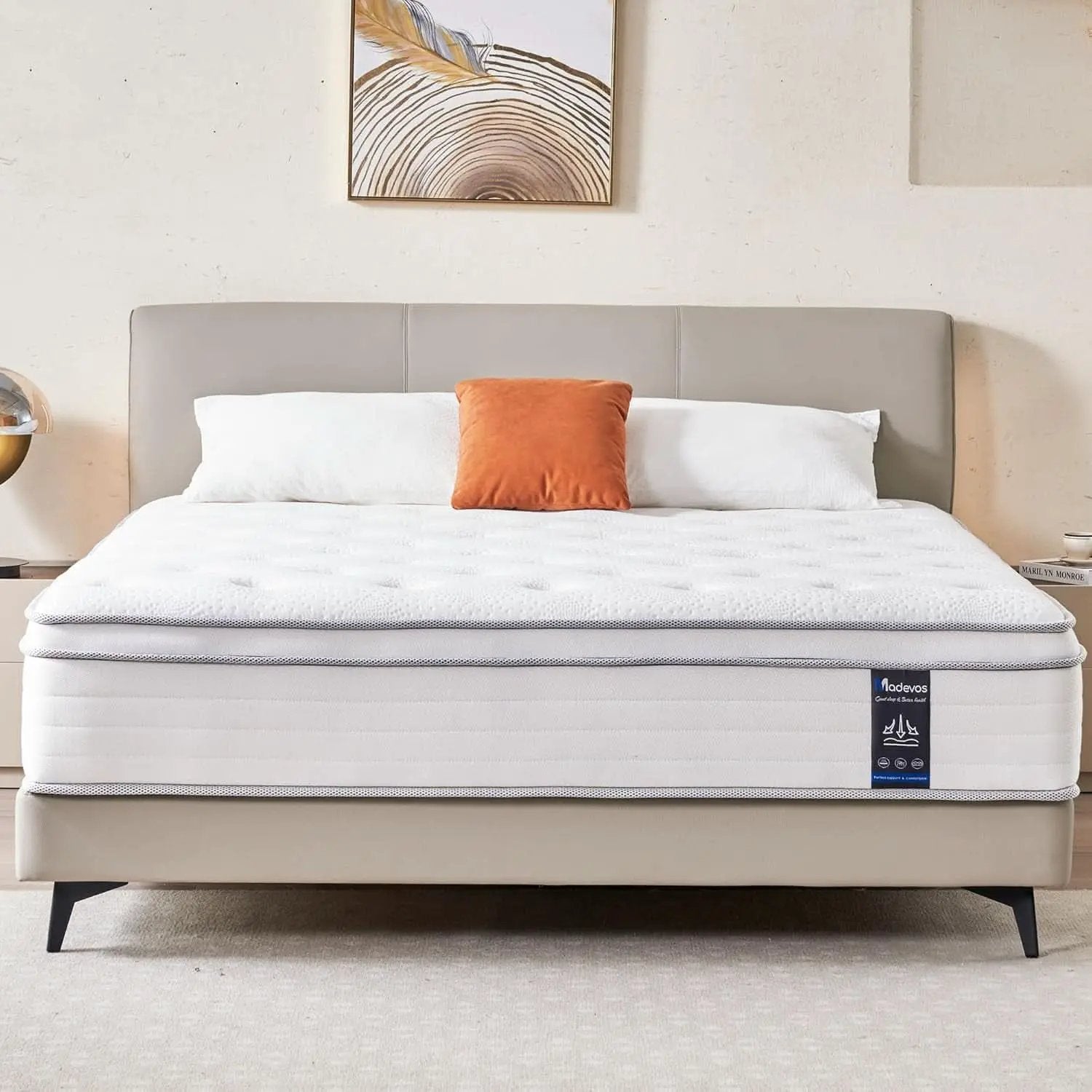 Queen Twelve Inch Hybrid Memory Foam Mattress Boxed Premium from PriceLows™