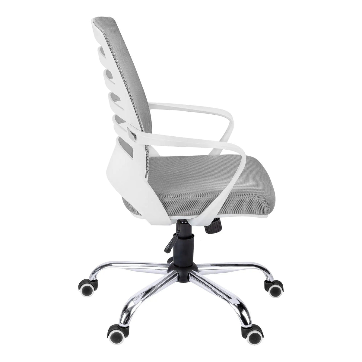 Ladder-Back Office Chair | Mid-Back Ergonomic Design | Adjustable Height | Armrests