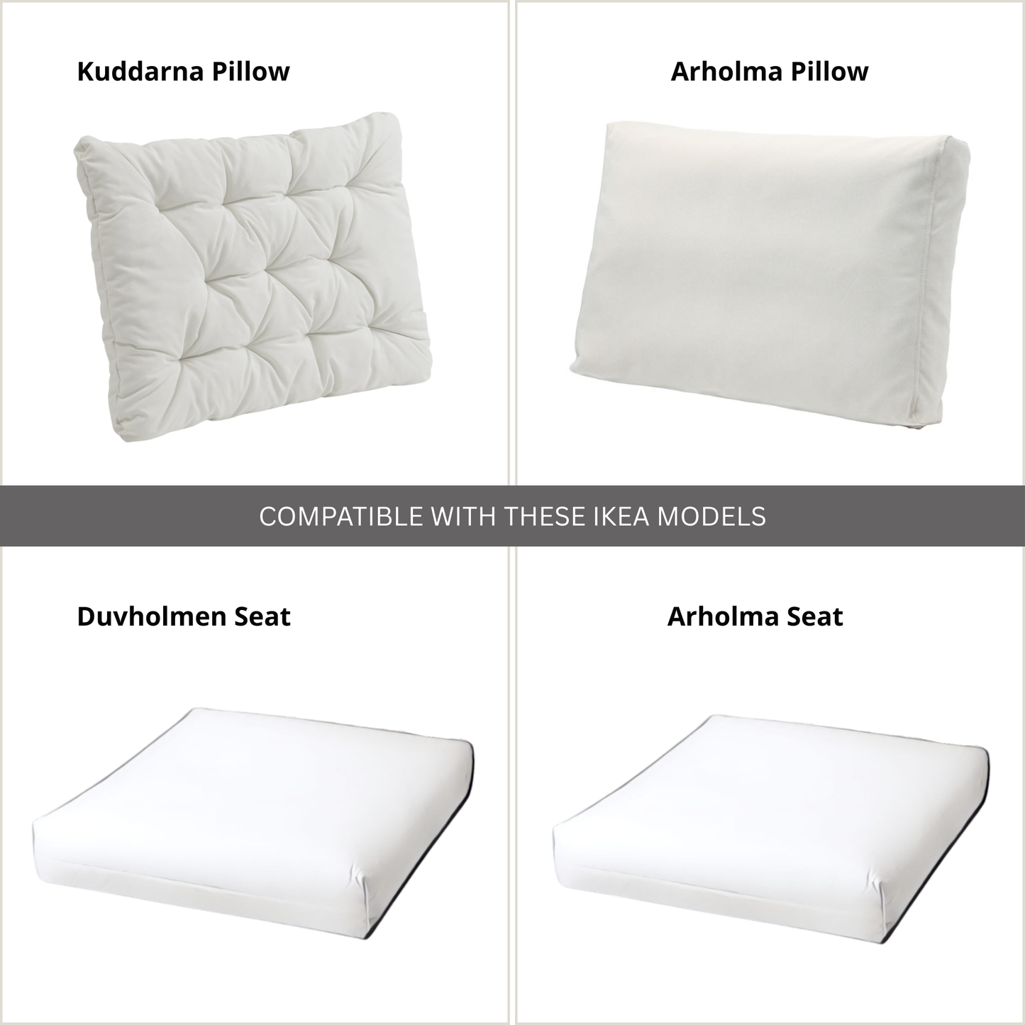 Green Banana Leaf Outdoor Slipcover Set – 4 Pack (2 Pillow Covers + 2 Seat Covers) – Compatible with Select IKEA Cushions from PriceLows™