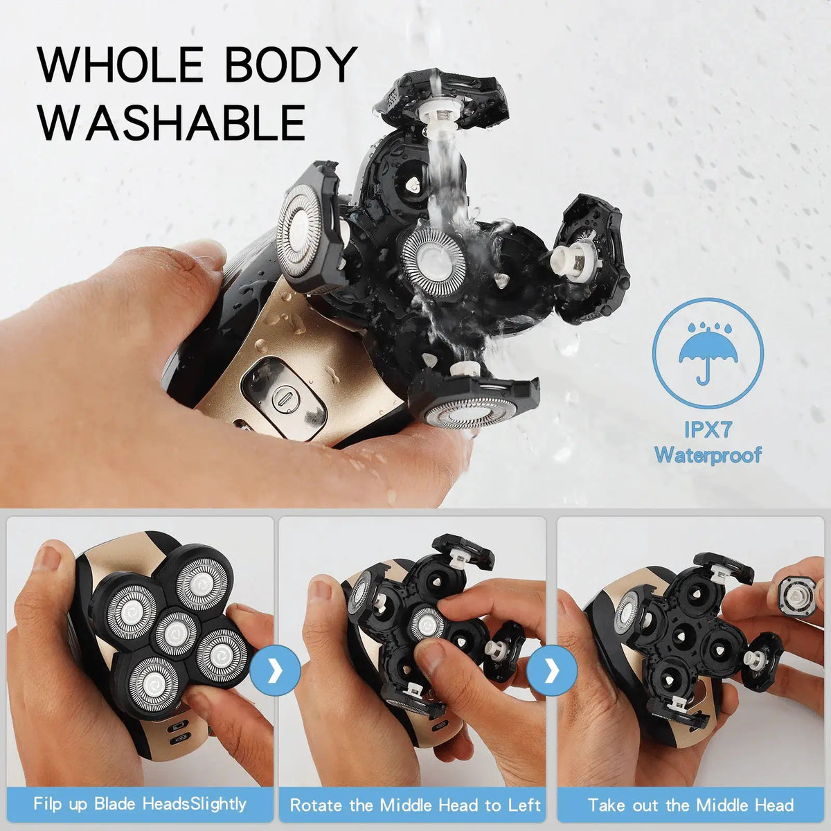 5 In 1 Rotary Shaver 4D Rotary PriceLows™