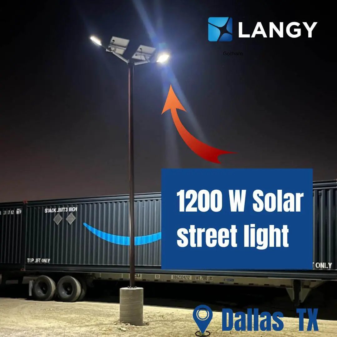Solar Street Light | 30000 Lumens | 40000mAh Battery | Pole Included