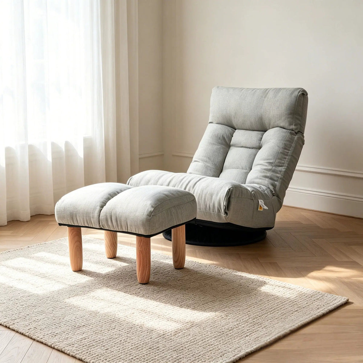 Adjustable Reclining Floor Chair | Metal Frame | Folding