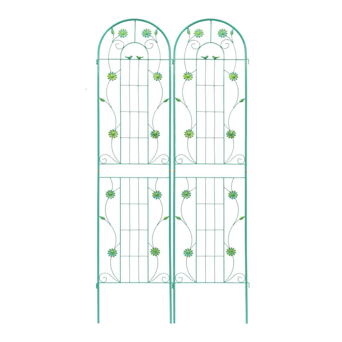 Metal Garden Trellis | Galvanized Steel | Powder Coated | 4 Piece Set