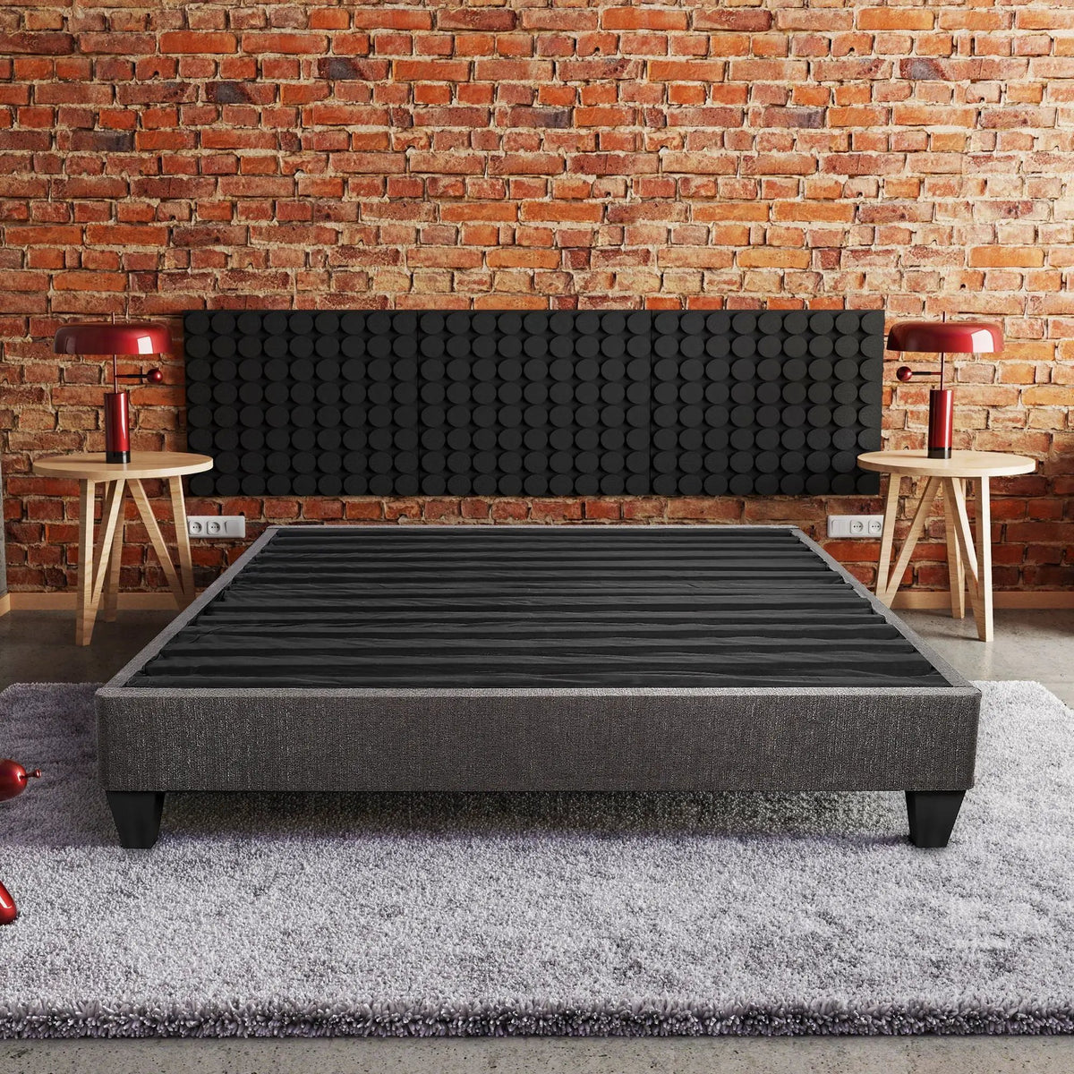 Platform Bed Base | 14 Inch Upholstered | Mattress Foundation