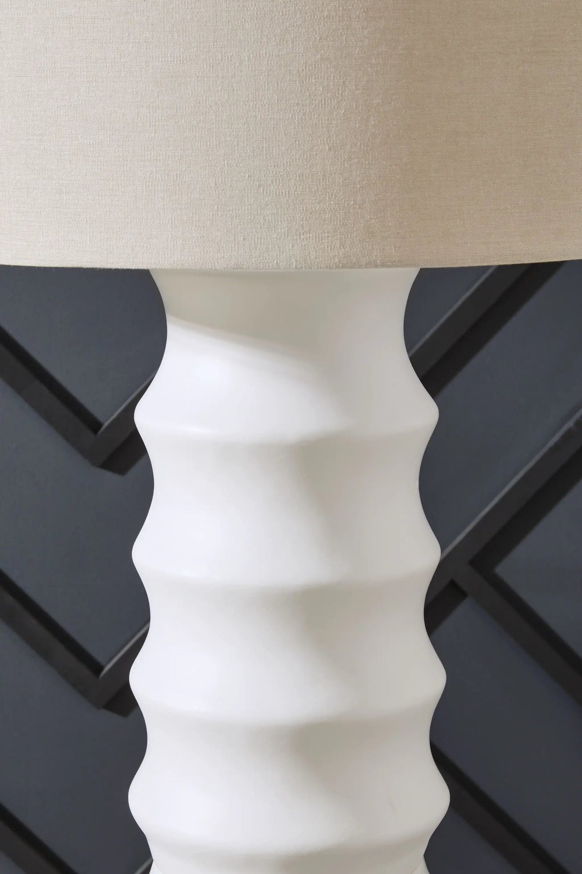 Veraleigh Poly Floor Lamp | 66 Inch Height | Scalloped Design | Fresh Finish