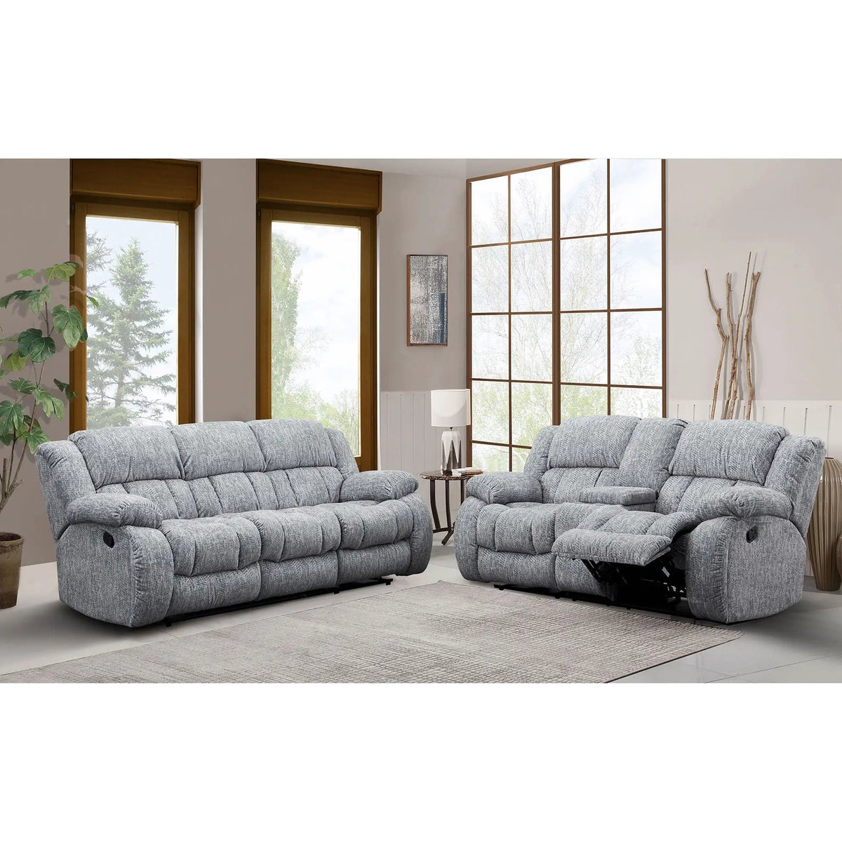 Stonic Reclining Sofa | Modern Design | Sleek Contemporary Look | 88 Inch Length