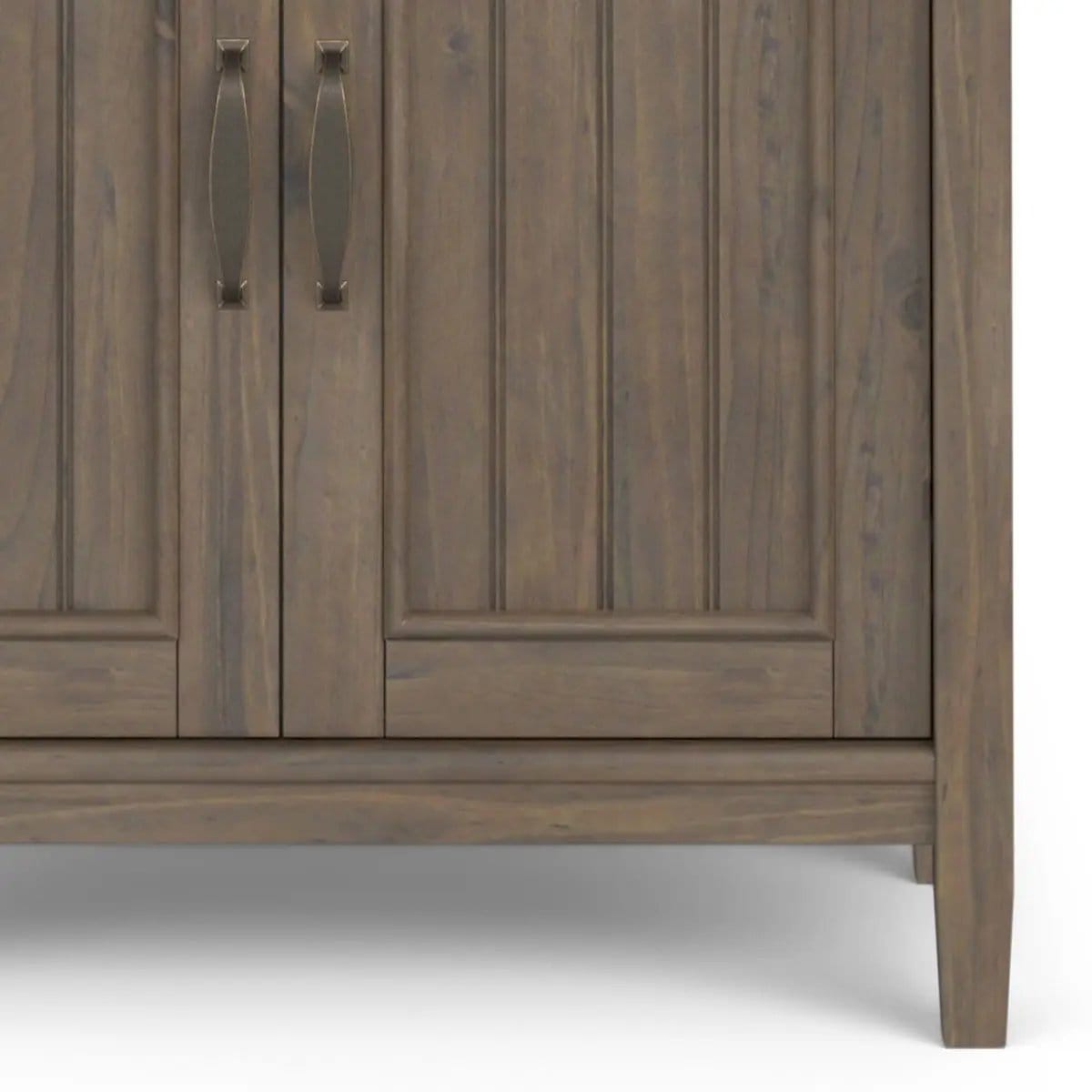 Lev Bookcase | 30 x 14 x 72 in | Solid Wood | Smoky Brown