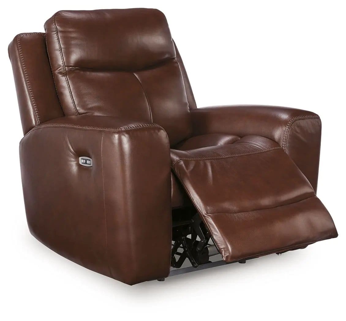 Bexhurst Power Recliner With Adjustable Headrest Reclining Chair | 2 Pieces | Faux Leather | Living Room
