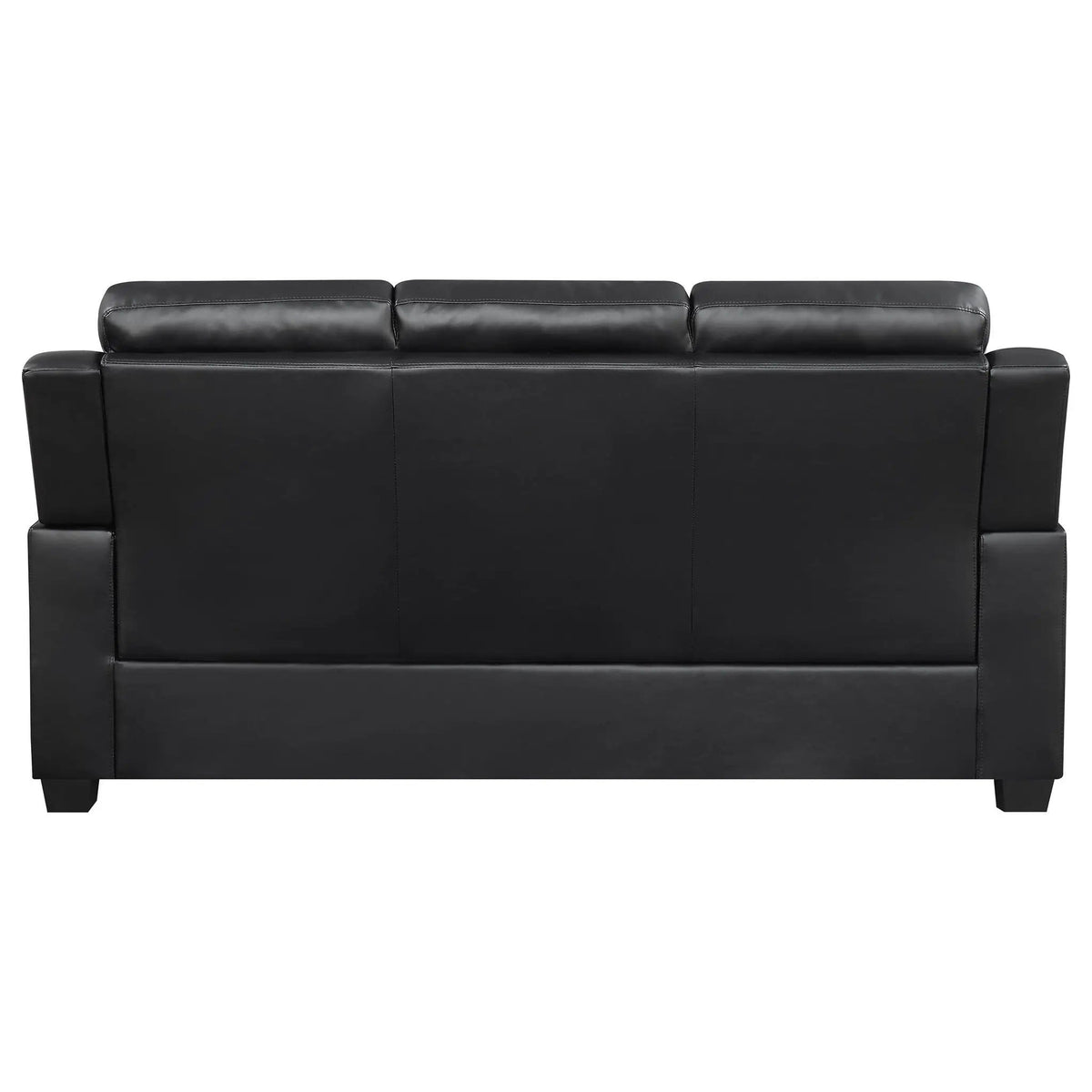 Finley Upholstered Padded Arm Tufted Sofa | 77.25 x 35 x 40.25 in | Living Room Furniture | Black