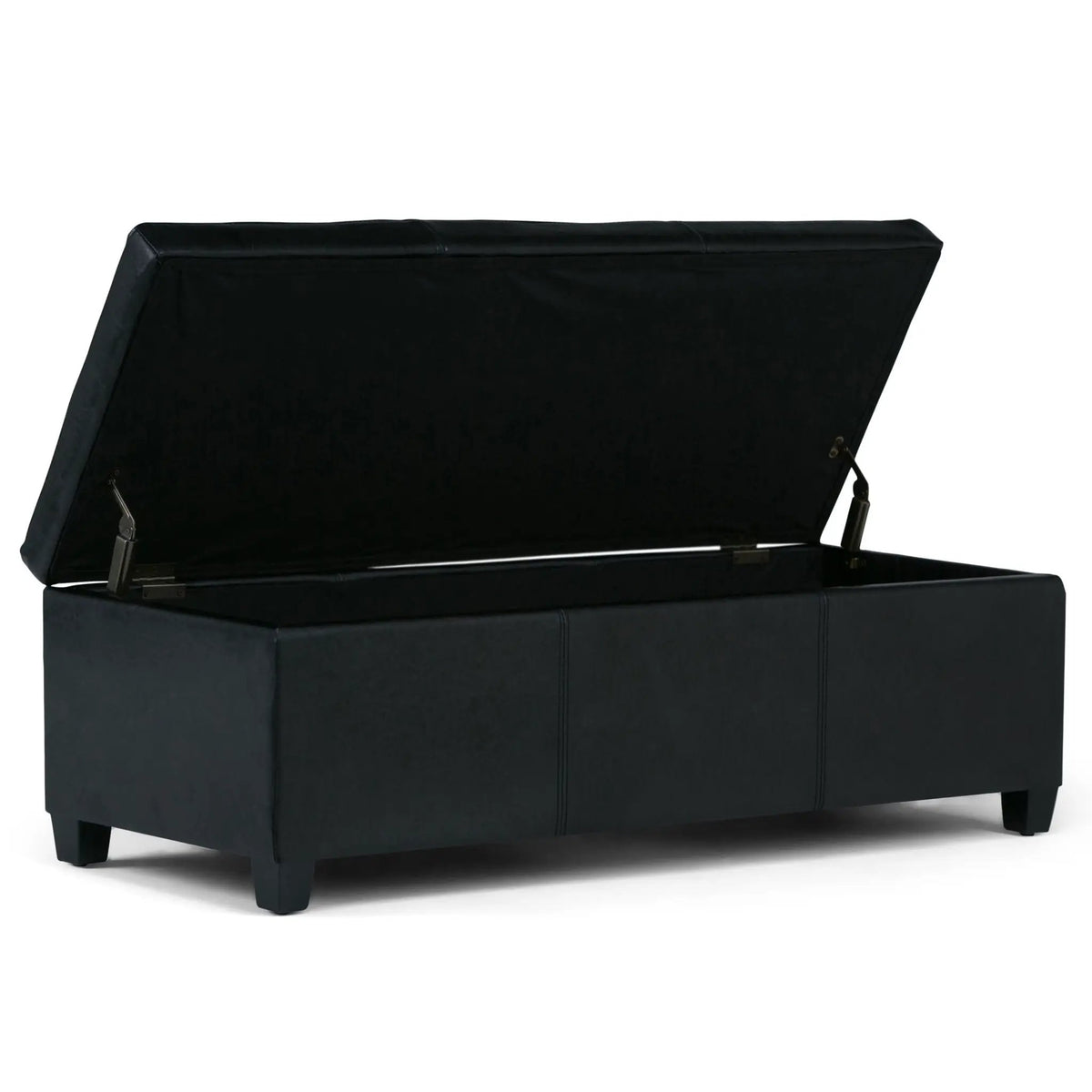 Storage Ottoman Bench | Solid Wood Frame | High Density Foam
