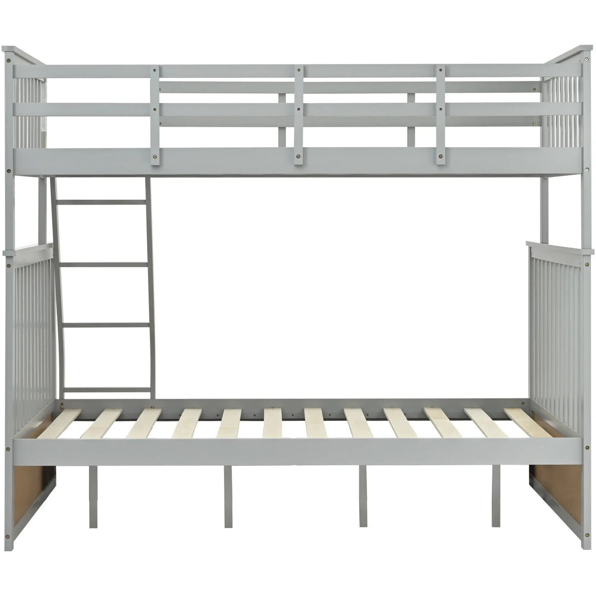 Bunk Bed With Ladder | Safety Guard Rails | Solid Pine Wood | Space-Saving Design