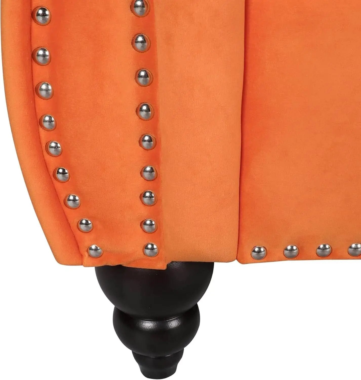 3 Piece Orange Velvet Living Room Sofa Set Includes Loveseat And Club Chair Durable Upholstery from PriceLows™