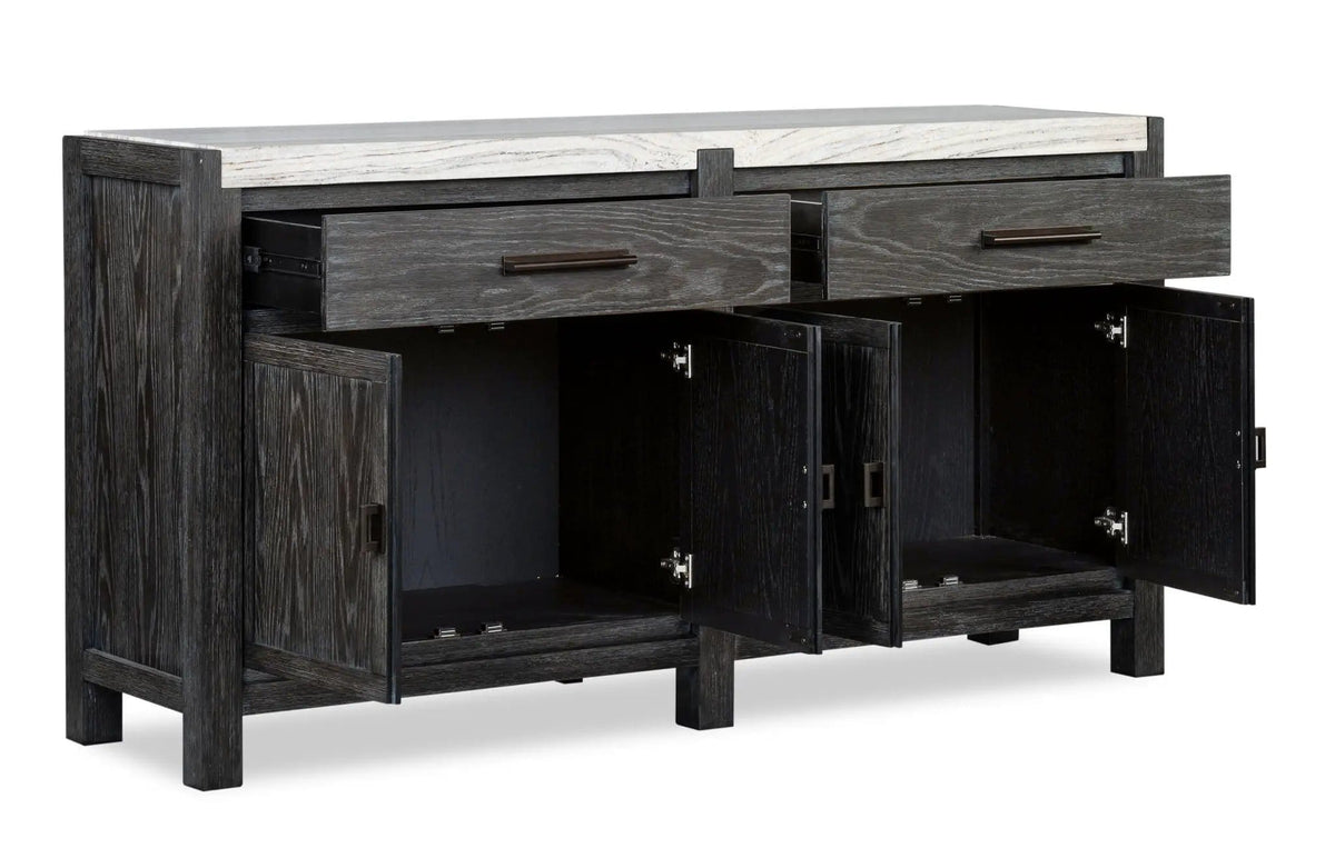 Plum Creek Sideboard | 2 Pieces | Oak Veneer & Fabric | Dining Room